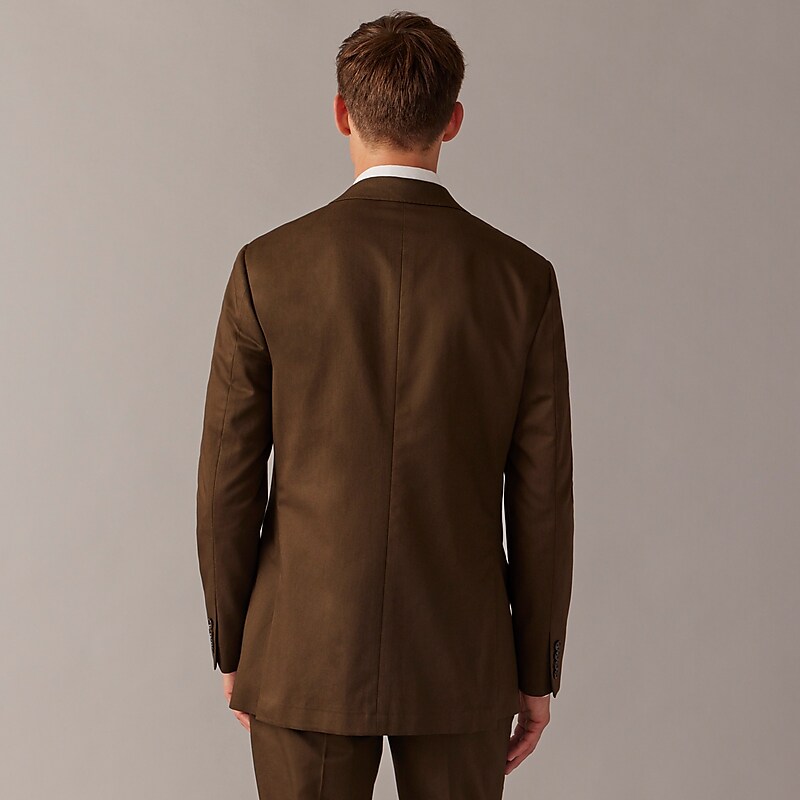 Men's J.Crew Ludlow Slim-fit Suit Jacket Brown USA QZCIOXH17