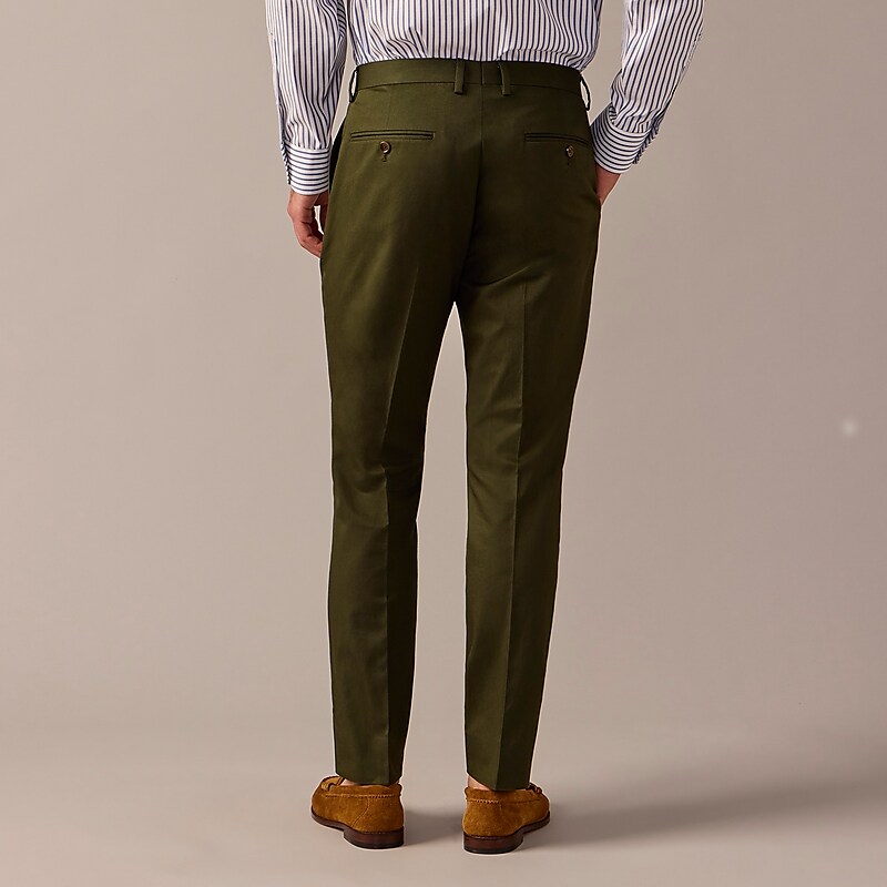 Men's J.Crew Ludlow Slim-fit Suit Pant Dark Olive USA FNVGYTW24