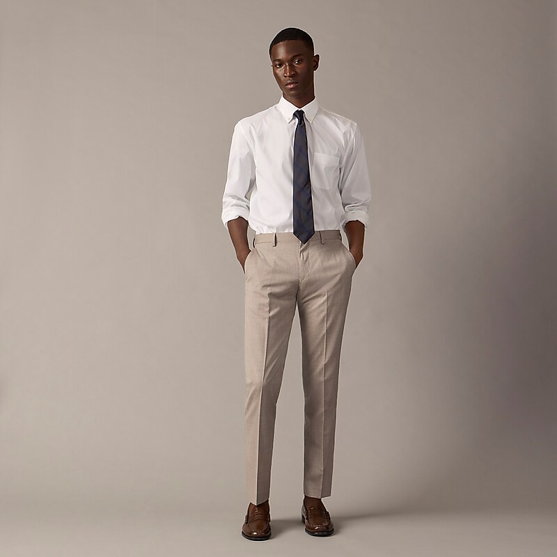 Men's J.Crew Ludlow Slim-fit Suit Pant Heather Beige USA GEUDSIJ60