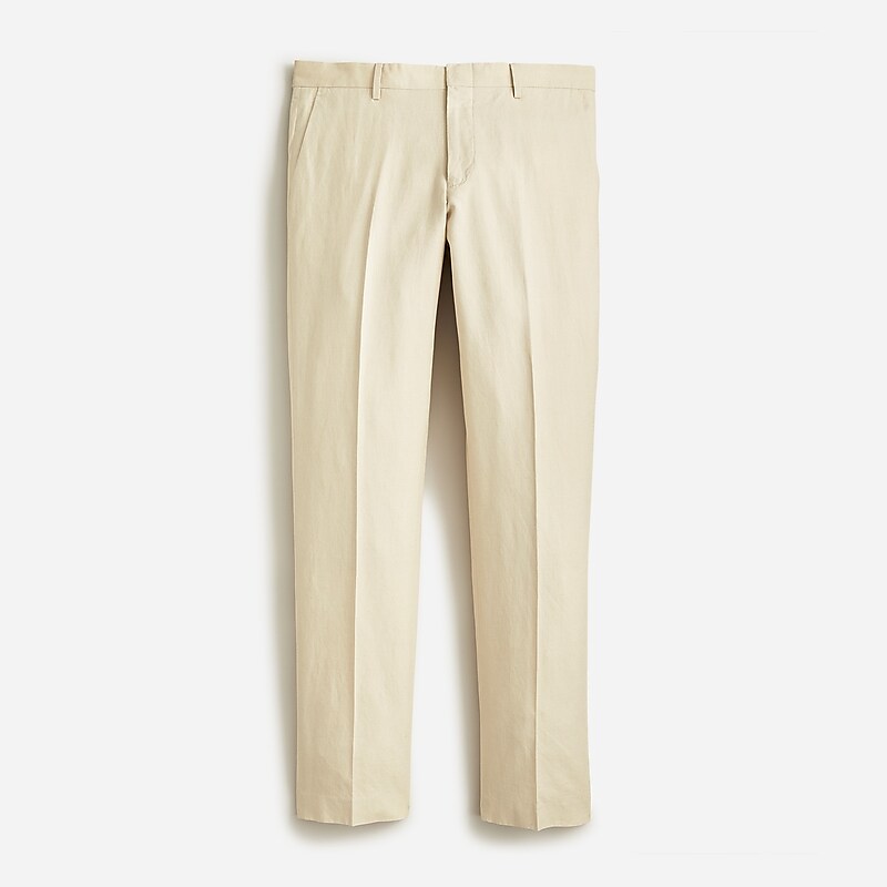 Men\'s J.Crew Ludlow Slim-fit unstructured Suit Pant Cream USA AZUMXHY90