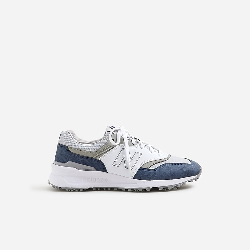 Men's J.Crew New Balance® 997G Golf Shoes Navy White USA RBICVPL36