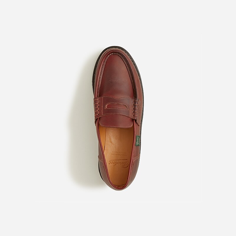 Men's J.Crew Paraboot Reims Loafers Lisse Marron USA SMFKCQU37