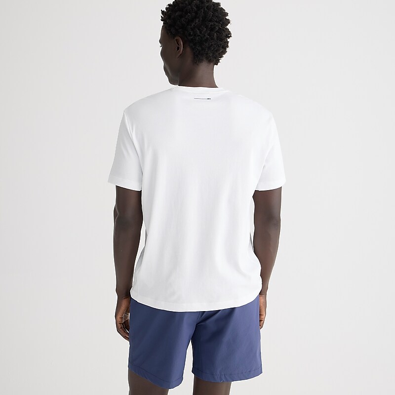 Men's J.Crew Performance with COOLMAX® technology T-shirts White USA MPNJGAQ27