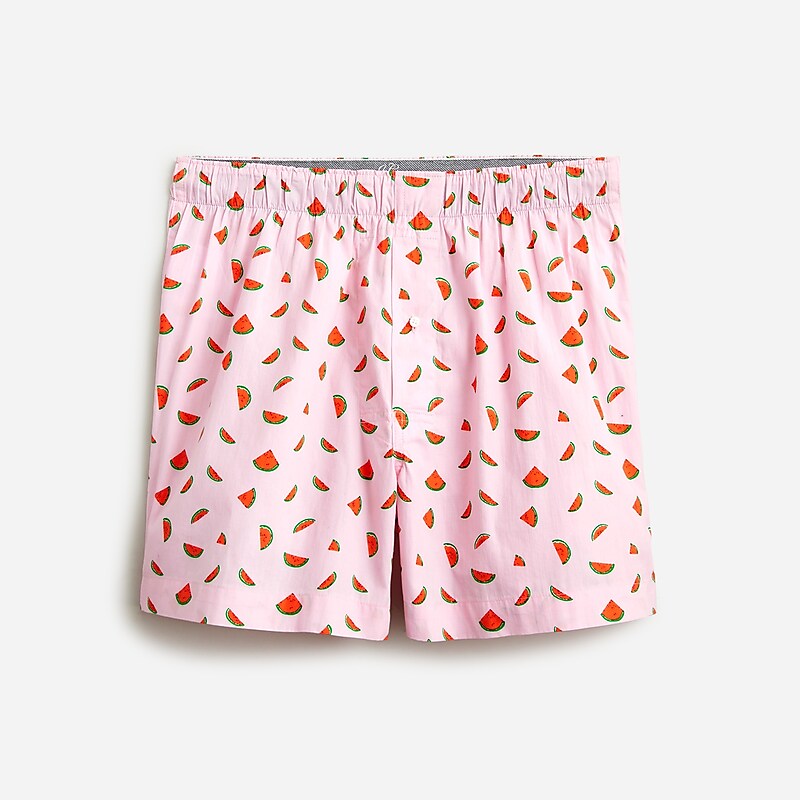 Men\'s J.Crew Printed Boxers Watermelons Pink Multi USA TFOZJHC90