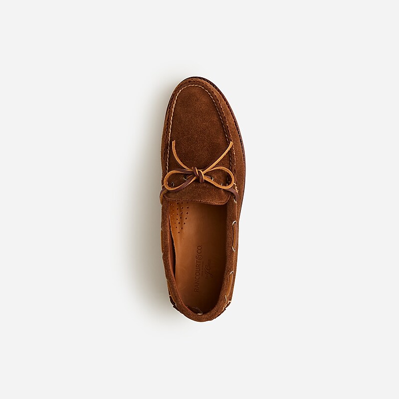 Men's J.Crew Rancourt & Co. X J.Crew Gilman Camp-mocs Boat Shoes Snuff Suede USA HBUAFXD56