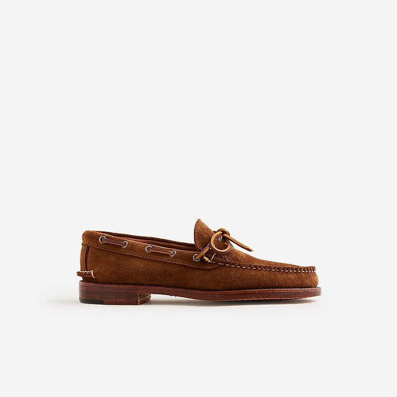 Men's J.Crew Rancourt & Co. X J.Crew Gilman Camp-mocs Boat Shoes Snuff Suede USA HBUAFXD56