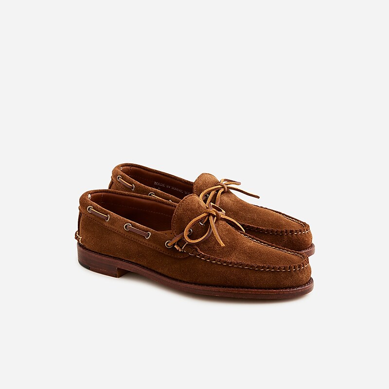 Men\'s J.Crew Rancourt & Co. X J.Crew Gilman Camp-mocs Boat Shoes Snuff Suede USA HBUAFXD56