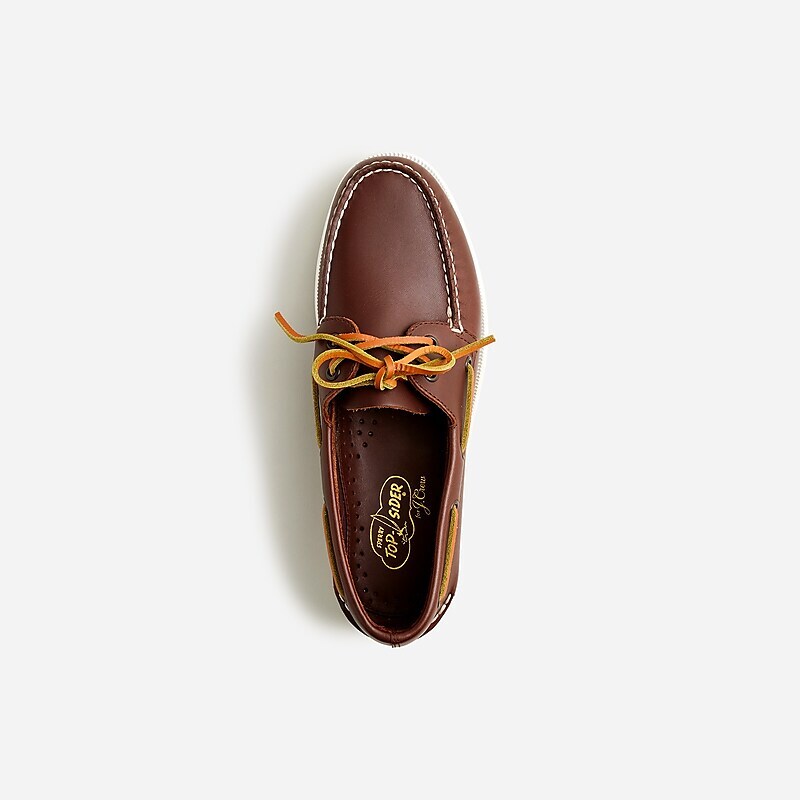 Men's J.Crew Sperry® X J.Crew Authentic Original two-eye Boat Shoes Crew Brown USA GZHVETP30