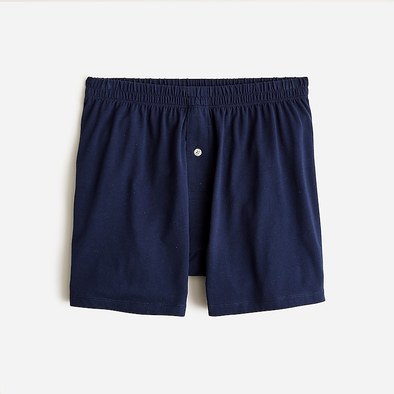 Men\'s J.Crew Stretch knit Boxer Short Navy USA AONCRKD19