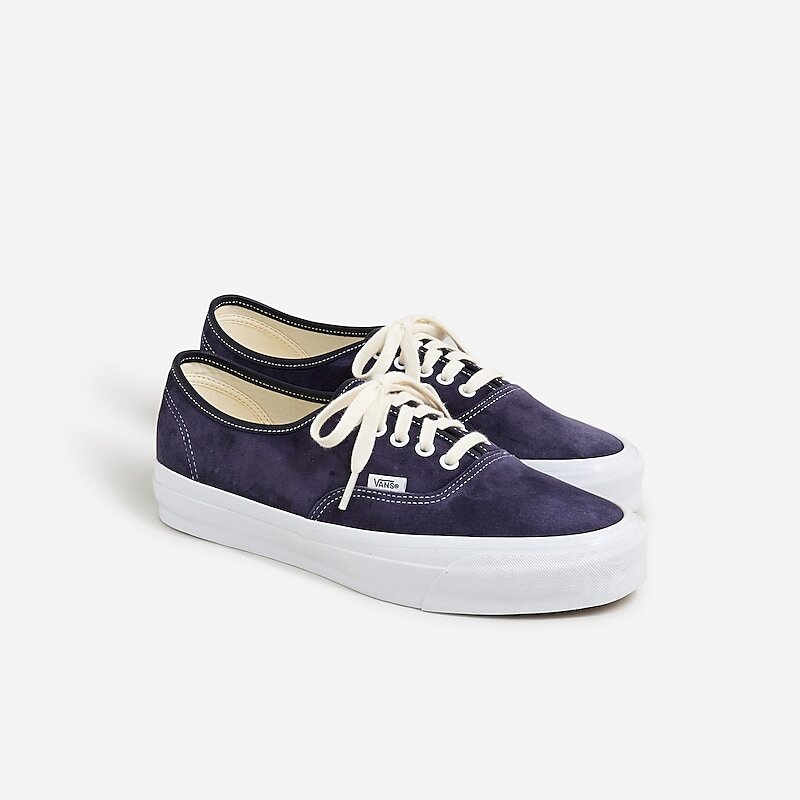 Men\'s J.Crew Vans® Premium Authentic Sneakers Baritone Blue USA SWTKGVL23