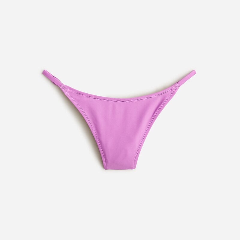 Women\'s J.Crew 90s no-tie string Bikini Bottom Early Purple USA GTKDUAV52