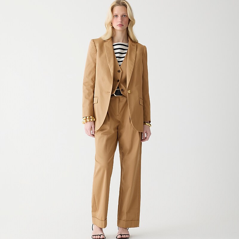 Women's J.Crew Alfie Blazers Camel USA IBAUZOY72