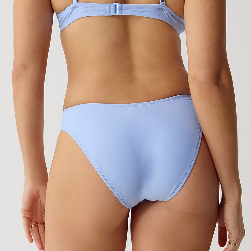 Women's J.Crew Belted '90s high-leg Bikini Bottom Cornflower Blue USA IKBJSQM43