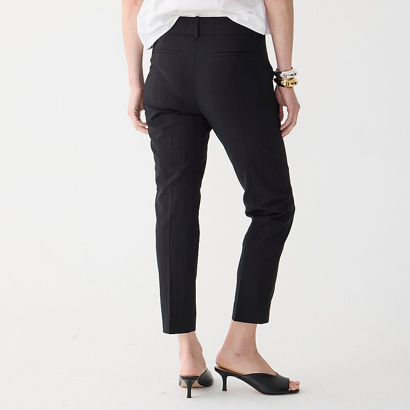 Women's J.Crew Cameron slim crop pant Pants Black USA ISDGZCF34