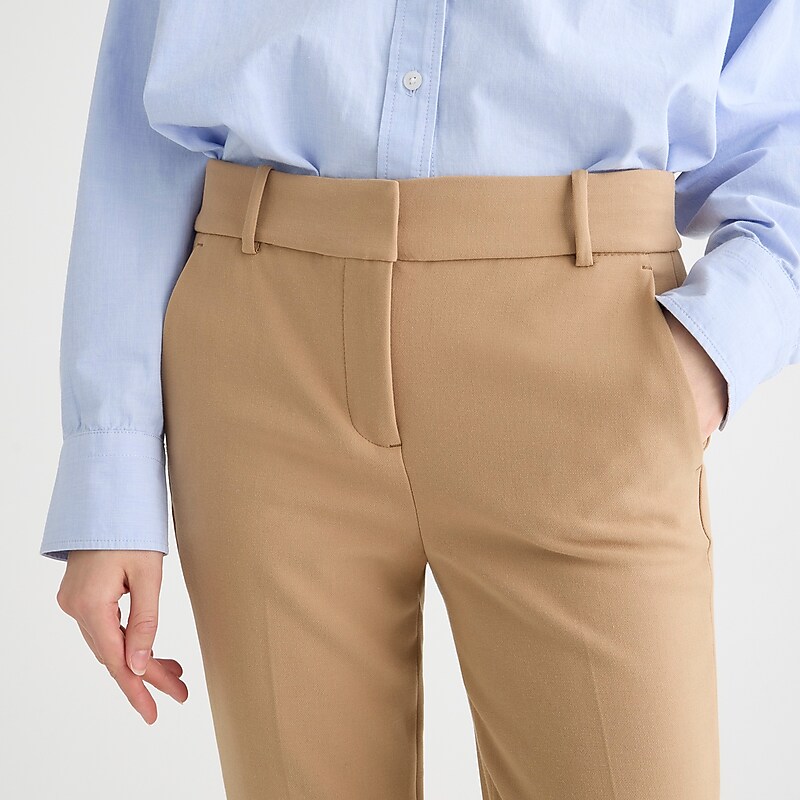 Women's J.Crew Cameron slim cropped pant Pants Hthr Saddle USA DUJFPMG98