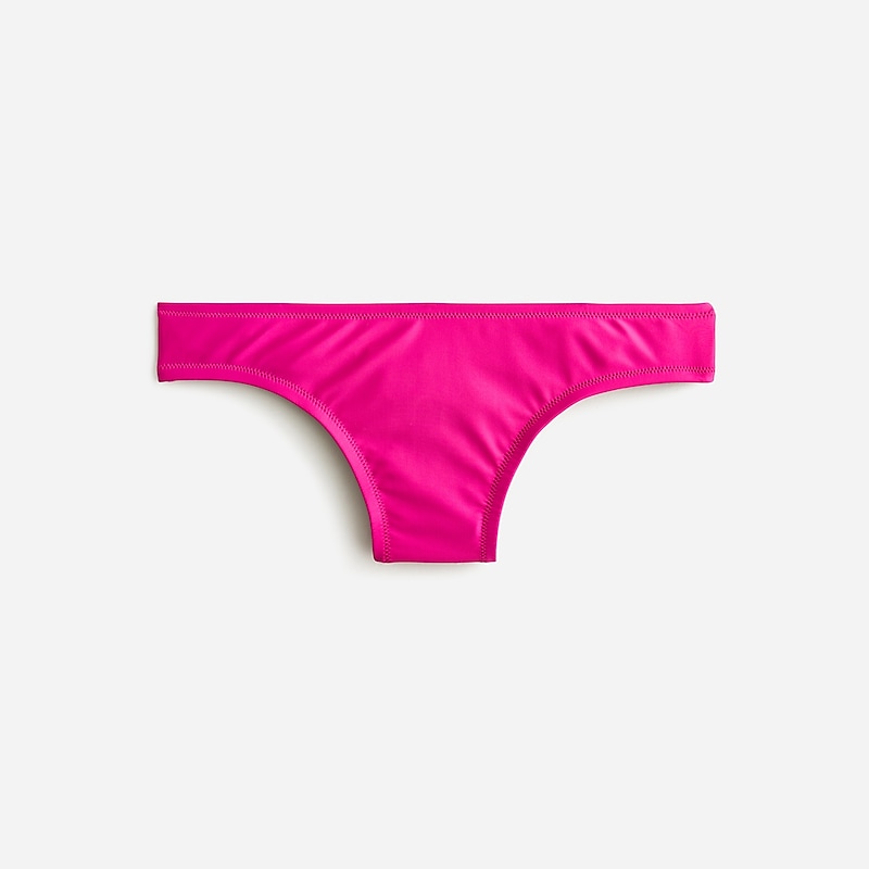 Women\'s J.Crew Classic full-coverage Bikini Bottom Radiant Fuchsia USA BYWSEJG48