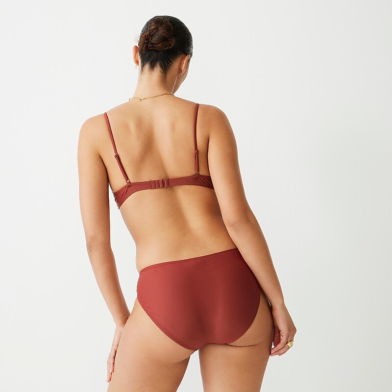 Women's J.Crew Classic full-coverage Bikini Bottom Warm Chimney USA APFTUKD68