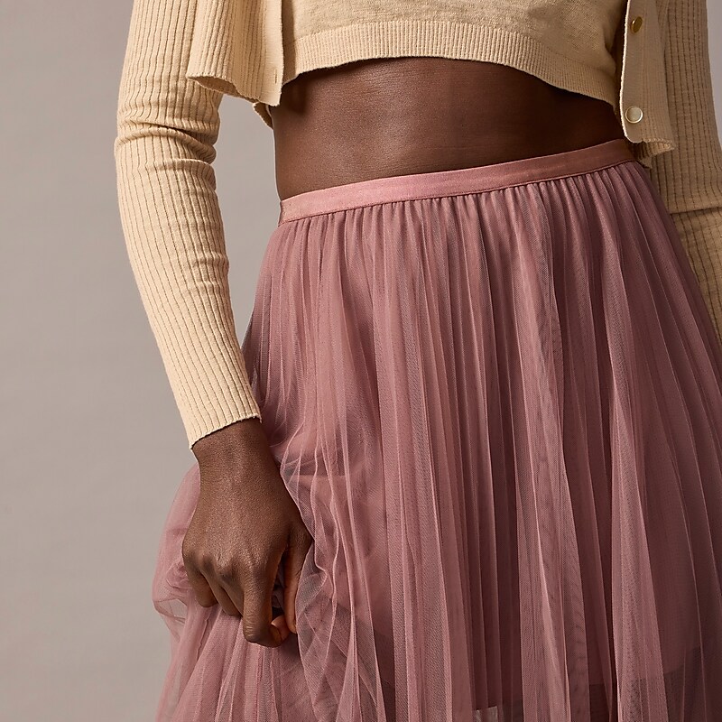 Women's J.Crew Collection layered tulle Skirts Mauve USA UNEZXYA46