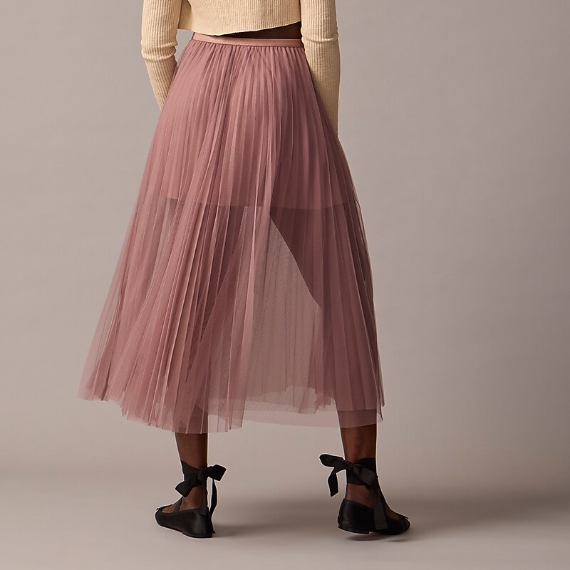 Women's J.Crew Collection layered tulle Skirts Mauve USA UNEZXYA46