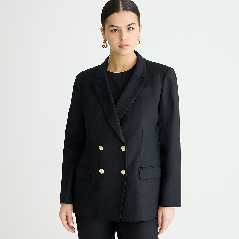 Women's J.Crew Greta Blazers Black USA VBQPWMS05