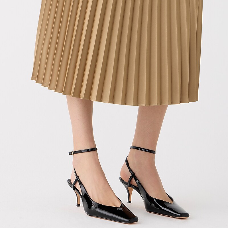 Women's J.Crew Gwyneth pleated slip Skirts Camel USA GHDYKAN56