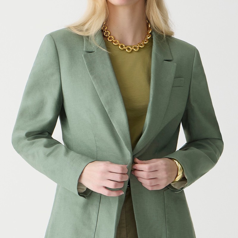 Women's J.Crew Helena Blazer Green USA ZATPCDY84