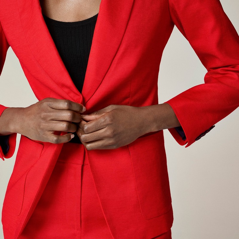 Women's J.Crew Helena Blazer Red USA CYHQFDX62