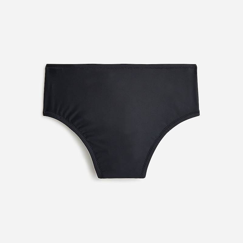 Women\'s J.Crew High-rise Bikini Bottom Black USA BNRTOKG98