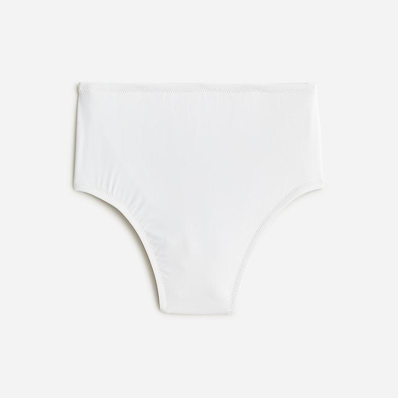 Women\'s J.Crew High-rise Bikini Bottom White USA YZGLCBD03