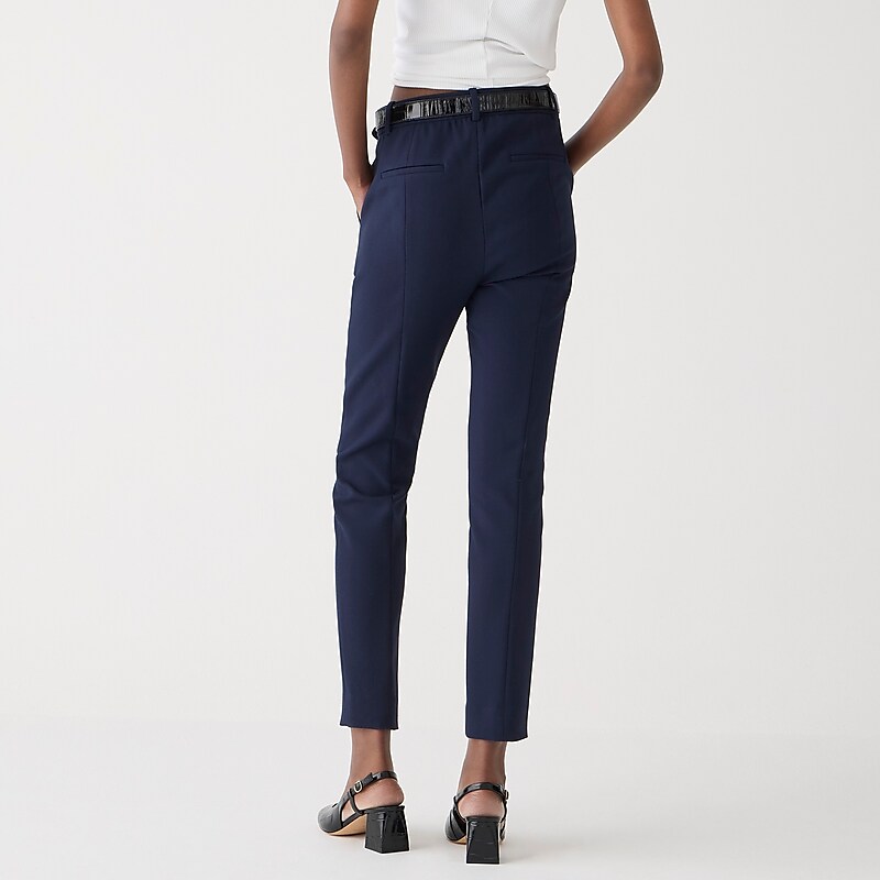 Women's J.Crew High-rise Cameron Pants Navy USA UFYXLIA38