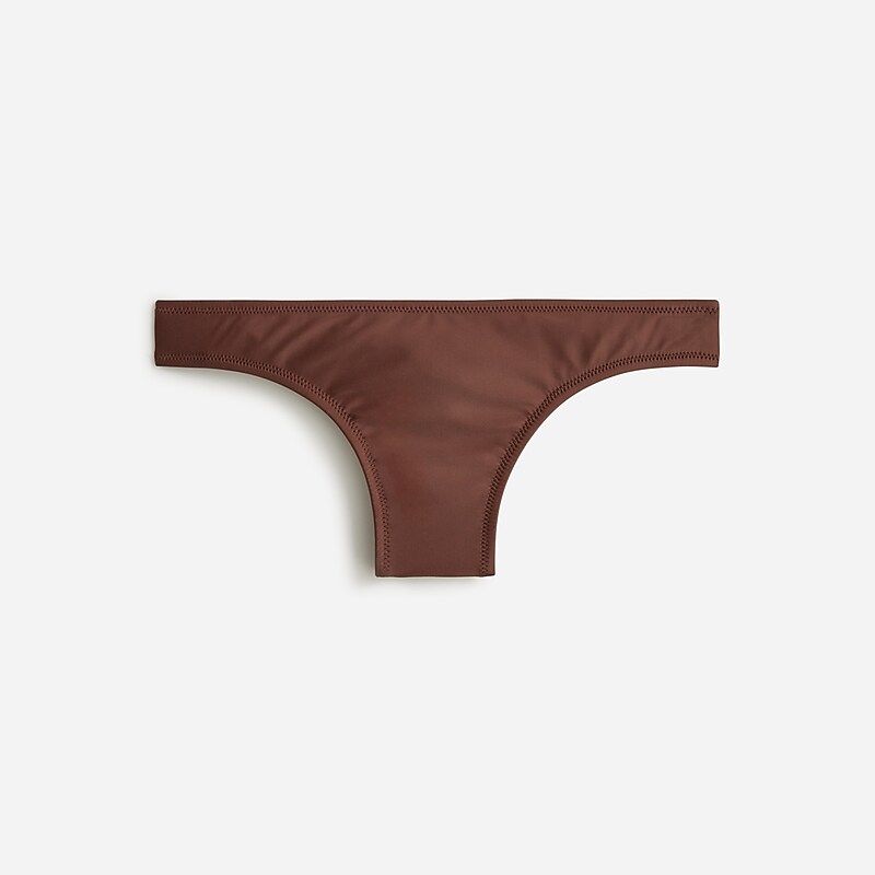 Women\'s J.Crew Hipster full-coverage Bikini Bottom Dark Fudge USA IGHRNOY28