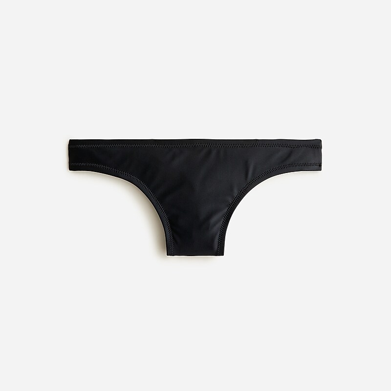 Women\'s J.Crew Hipster full-coverage Bikini Bottom Black USA ITFNHLC15