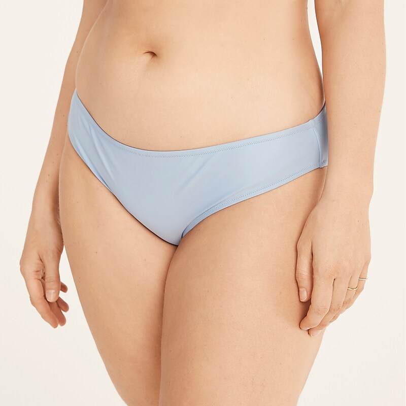 Women's J.Crew Hipster full-coverage Bikini Bottom Pale Seascape USA NAOTEFD81