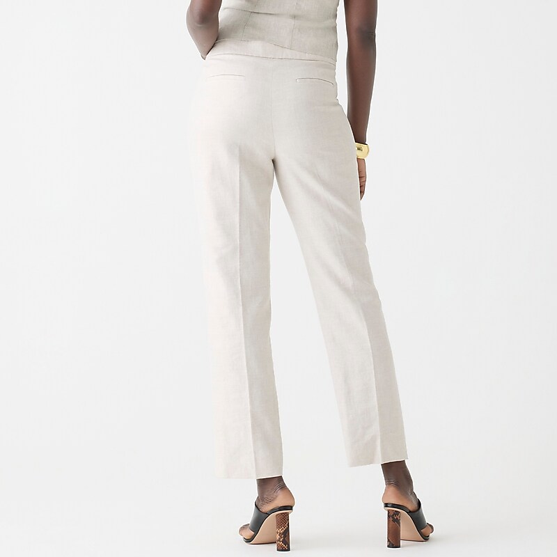 Women's J.Crew Kate straight-leg Pants Flax Ivory USA XWGZIEH20