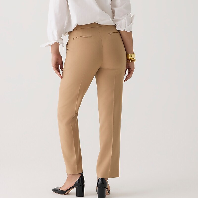 Women's J.Crew Kate straight-leg Pants Hthr Saddle USA RPAFSMJ21