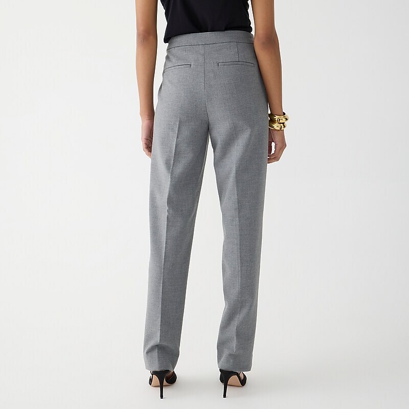 Women's J.Crew Kate straight-leg Pants Hthr Graphite USA BZYMWRQ03