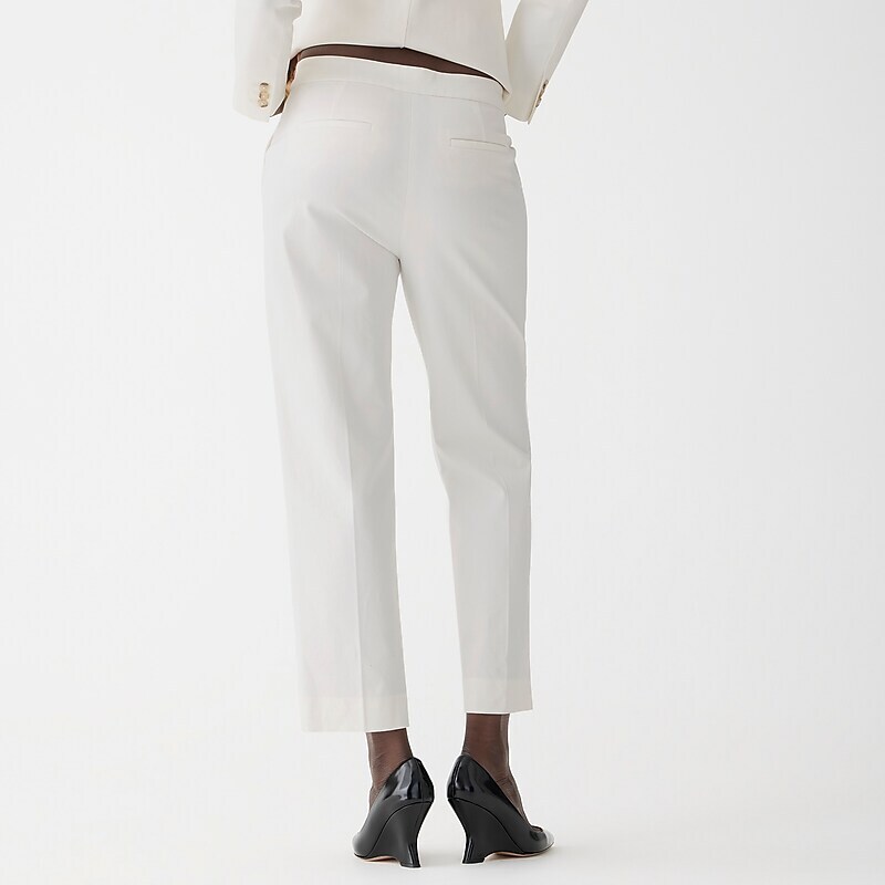 Women's J.Crew Kate straight-leg Pants Ivory USA NELIOGZ93