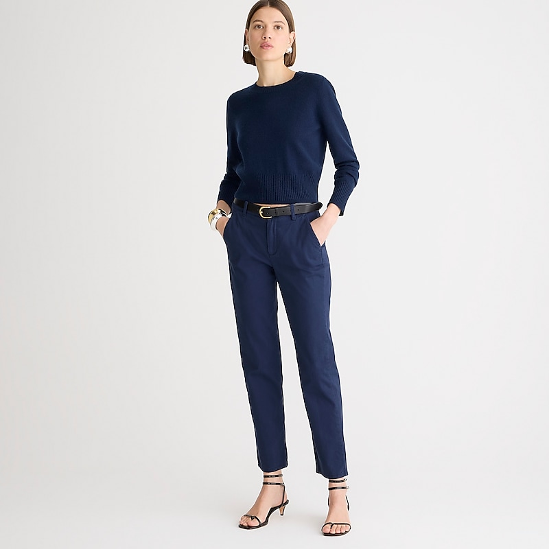 Women\'s J.Crew Kate straight-leg Pants Navy USA OBWVZTR89