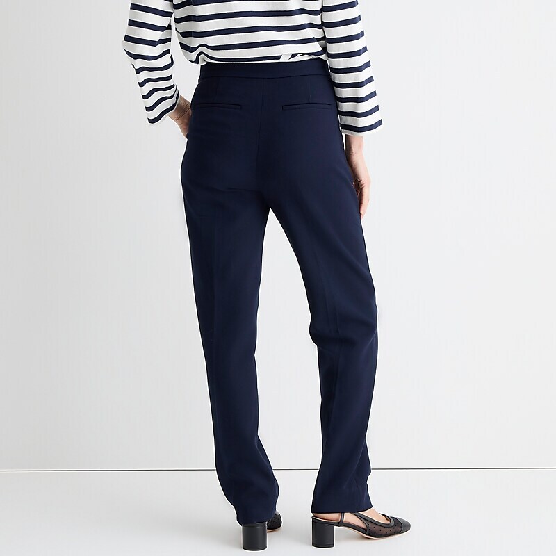 Women's J.Crew Kate straight-leg Pants Navy USA GBUWXYT58