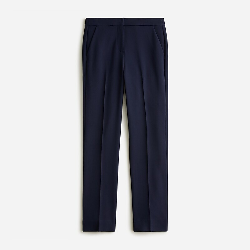 Women\'s J.Crew Kate straight-leg Pants Navy USA GBUWXYT58