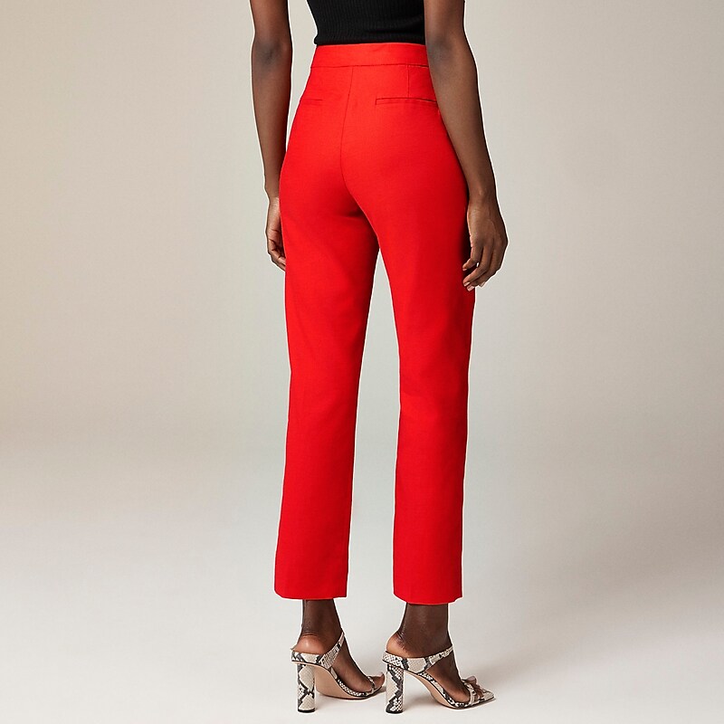 Women's J.Crew Kate straight-leg Pants Red USA WQDGFOM57