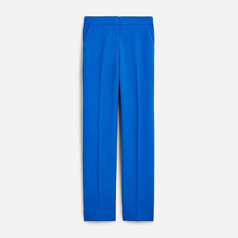 Women\'s J.Crew Kate straight-leg Pants Royal Tanzanite USA NRMTJYK74