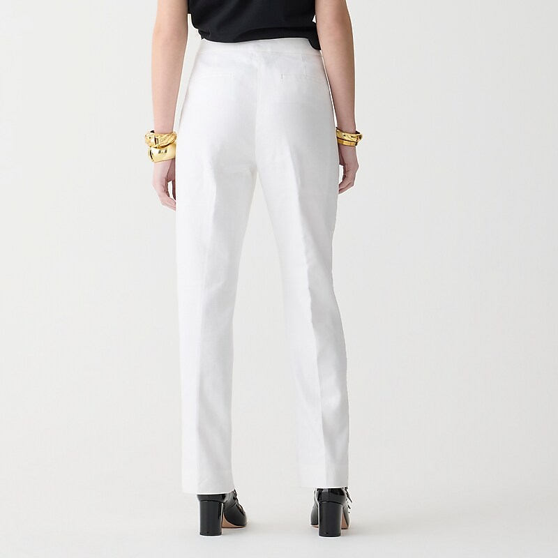 Women's J.Crew Kate straight-leg Pants White USA ZYWBJSK34