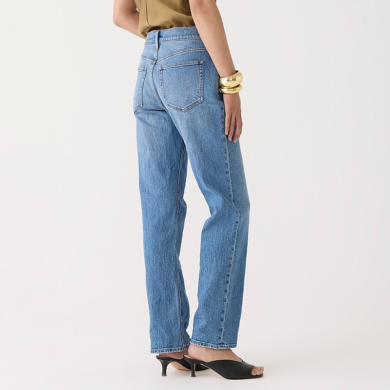 Women's J.Crew Mid-rise '90s classic straight-fit Jeans Pheasant Wash USA SOAPGIN56