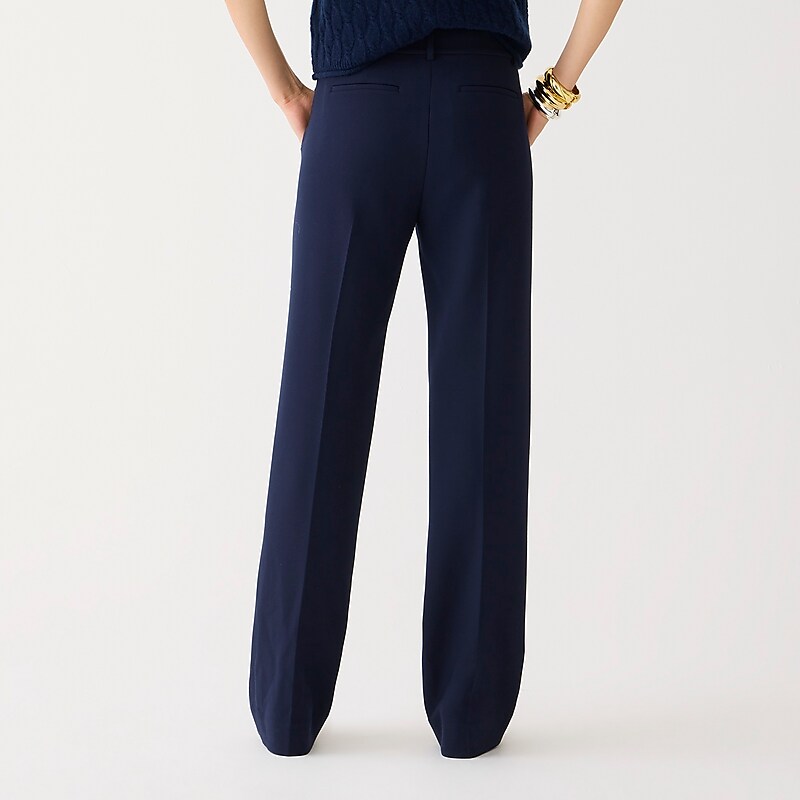 Women's J.Crew Natalia Pants Navy USA YVMIPQF96