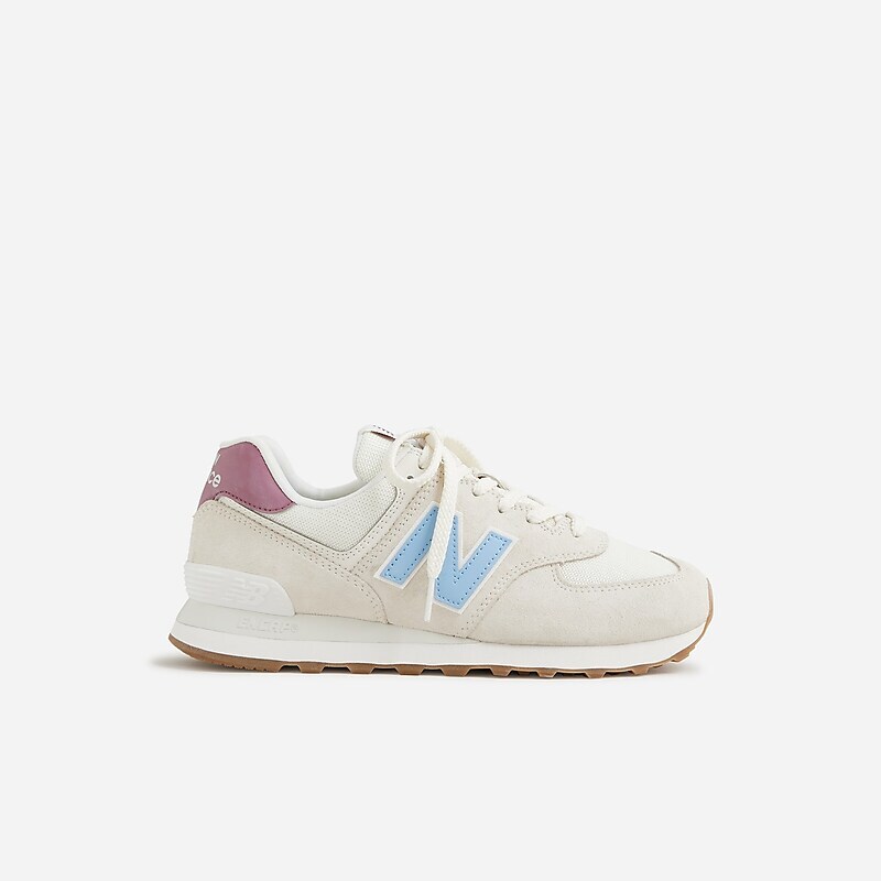 Women's J.Crew New Balance® 574 Sneakers Sea Salt/Blue Haze/Burg USA FQXPHRC86