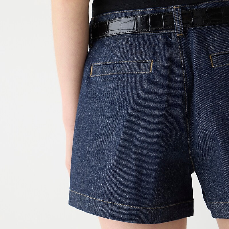 Women's J.Crew Patch-pocket denim resin wash Shorts Resin Rinse USA VFGIJHR95