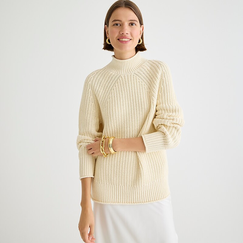 Women's J.Crew Relaxed Rollneck™ Sweaters Linen USA DNAHSKL40