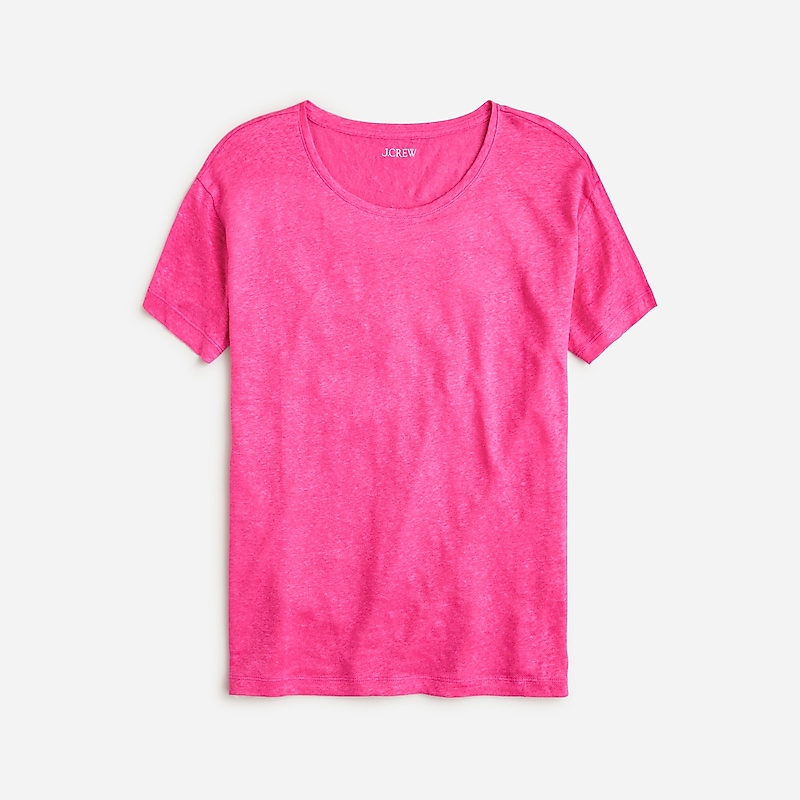 Women\'s J.Crew Relaxed T-shirts Neon Flamingo USA HAPJENO50