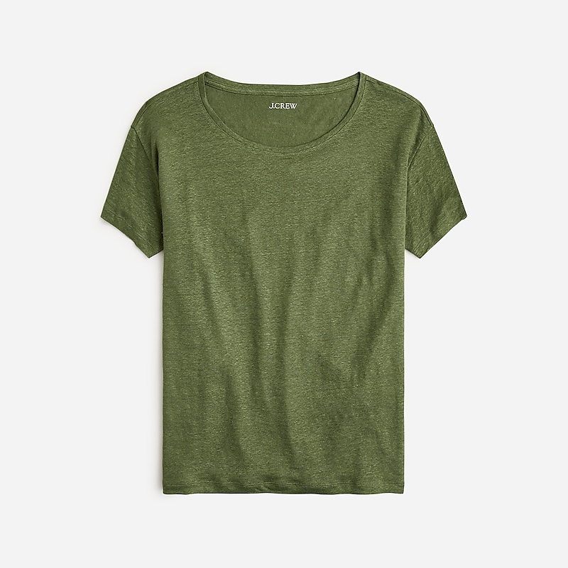 Women\'s J.Crew Relaxed T-shirts Utility Green USA RFSQVPZ68